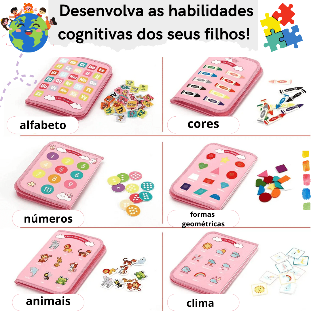 Livro Sensorial Montessori + BRINDE EXCLUSIVO brinque criativo - Brinque Criativo