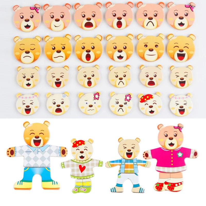Quebra-cabeça montessori infantil- Montando Emoções! - Brinque Criativo