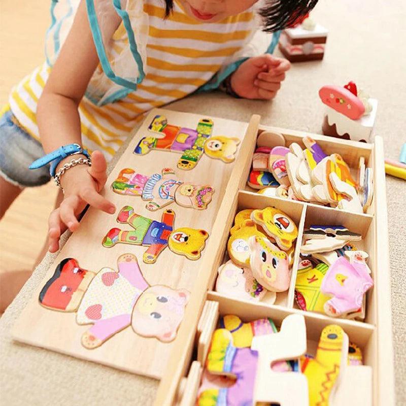 Quebra-cabeça montessori infantil- Montando Emoções! - Brinque Criativo