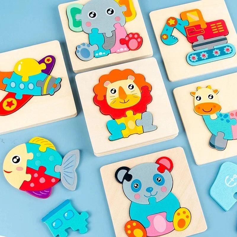 Quebra-cabeça Montessoriano Animais- Desenvolva hoje os movimentos cognitivos do seu filho! - Brinque Criativo
