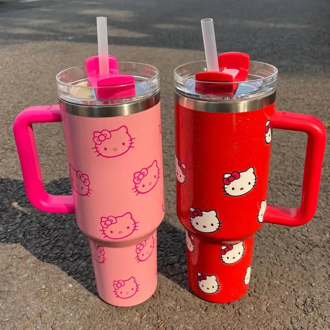 Copo Térmico 2.0 Hello Kitty | Edição Limitada 1,18L - Estilo e Conforto para Sua Hidratação