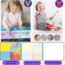 Tapete Mágico de Colorir + 6 FORMINHAS DE BRINDE!! - Chega de Sujeira nas Paredes!! - Brinque Criativo