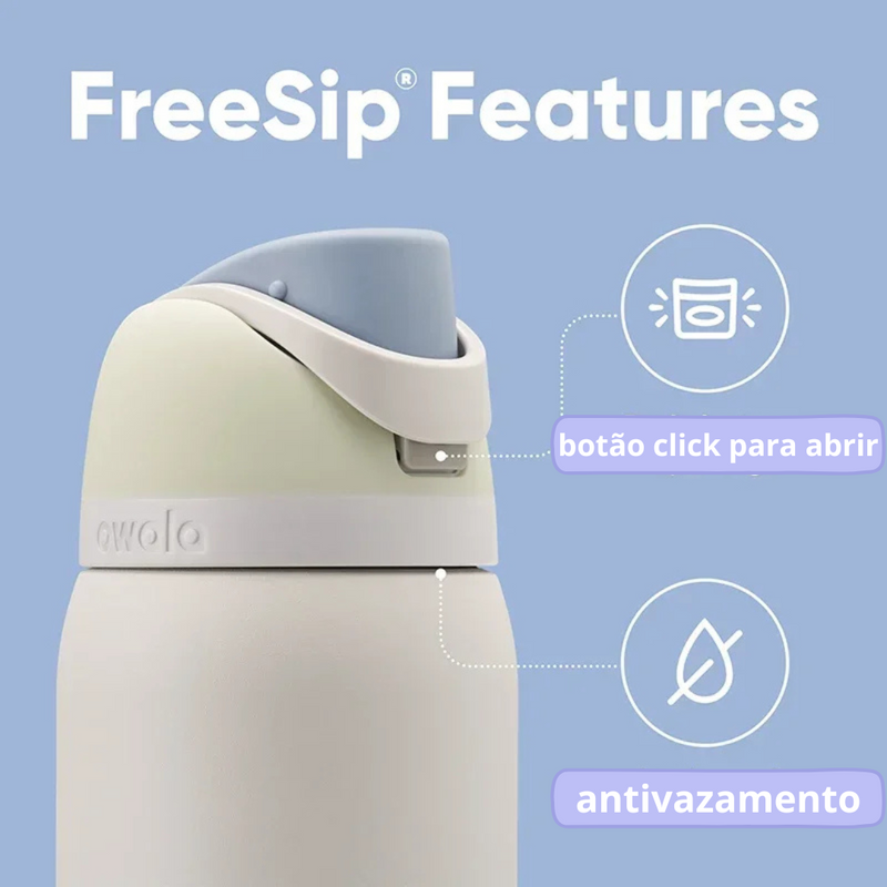 Garrafa Térmica Owala FreeSip 32 oz | Antivazamento e Isolamento Triplo