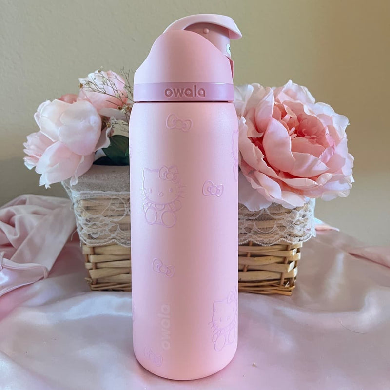 Garrafa Owala Freesip Hello Kitty | Edição Limitada 946ml | Exclusiva e Charmosa