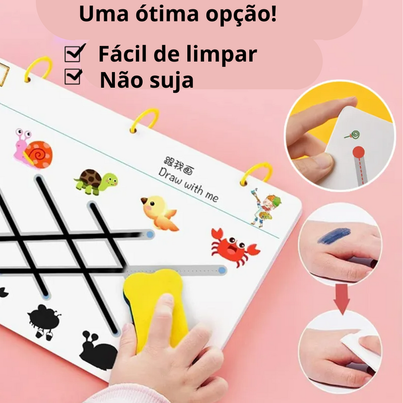 BRINQUE CRIATIVO- Caderno de Exercícios Montessoriano + BRINDES EXCLUSIVOS- (últimas unidades) - Brinque Criativo