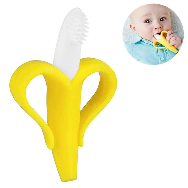 Mordedor Banana de Silicone – Seguro, Macio e Livre de BPA