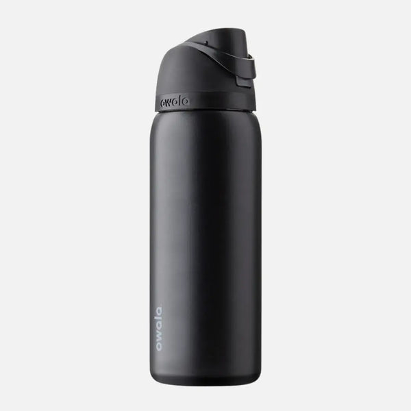Garrafa Owala Freesip 946ml | Térmica em Aço Inox | Preto Elegante