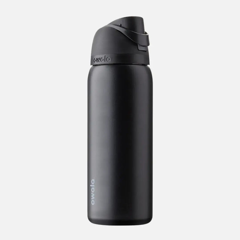 Garrafa Owala Freesip 946ml | Térmica em Aço Inox | Preto Elegante