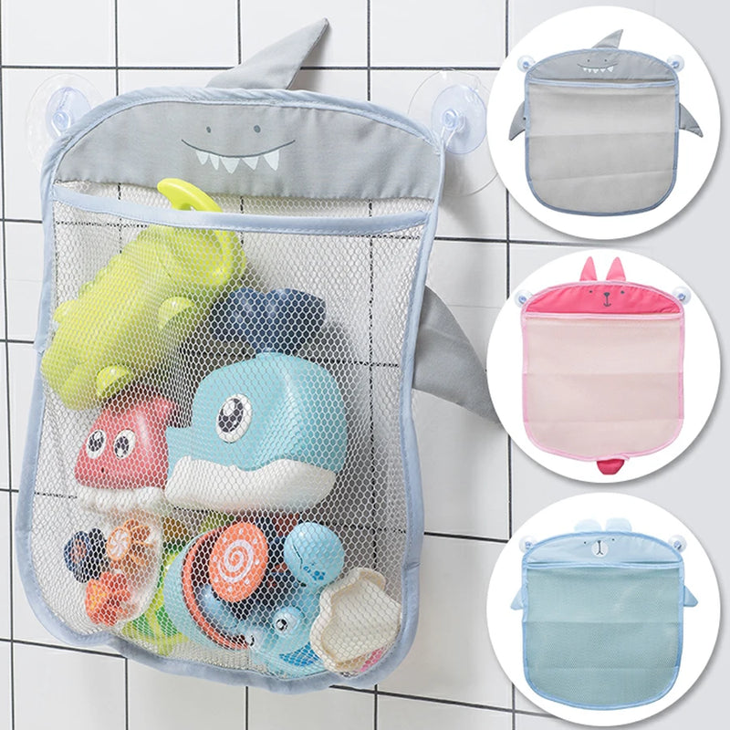 Organizador de Brinquedos de Banho para Bebês e Crianças – Tela Resistente com Estampa de Animais