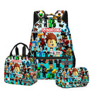 Kit Escolar 3 Peças Roblox com Mochila, Lancheira e Estojo