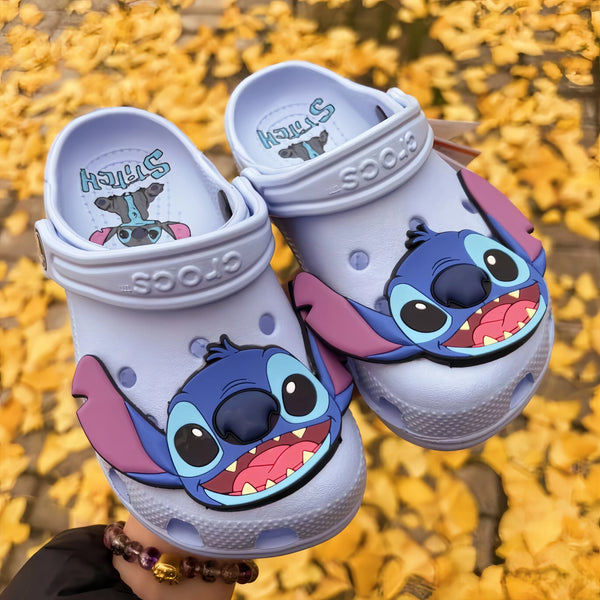 Sandália Infantil Lilo & Stitch Tipo Crocs – Leve, Antiderrapante e Respirável para Todas as Estações