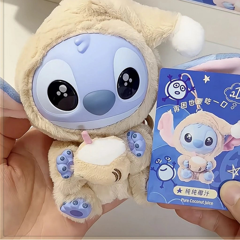 Blind Box Stitch Labubu Miniso – Comer Antes de Dormir | Pelúcia Surpresa