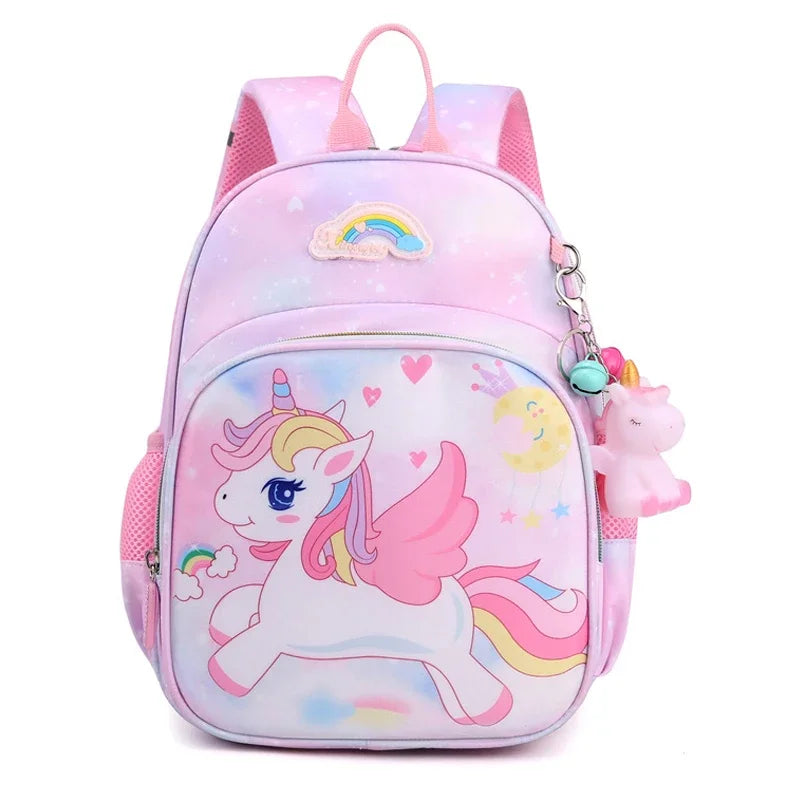 Mochila Infantil de Unicórnio - Estilo Encantador e Espaçosa
