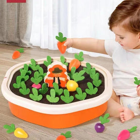 Baby Montessori Toys For Toddler Toys Educational Colorful Shape Toy Pull Carrot Set Counting Discouvery Toys For Kids Learning - Brinque Criativo