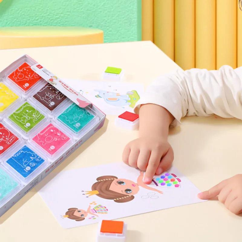 Kit de Pintura a Dedo- Montessoriano - Brinque Criativo