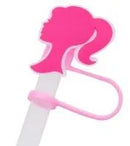 Capa Protetora para Canudo 7-8mm Rosa Barbie – Acessório para Copos Stanley