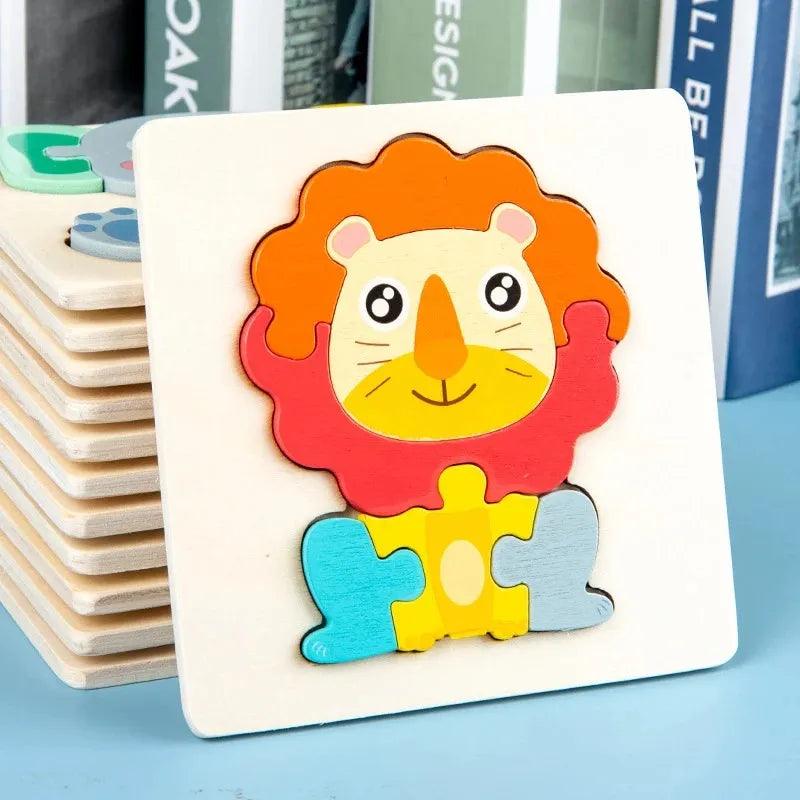 Quebra-cabeça Montessoriano Animais- Desenvolva hoje os movimentos cognitivos do seu filho! - Brinque Criativo
