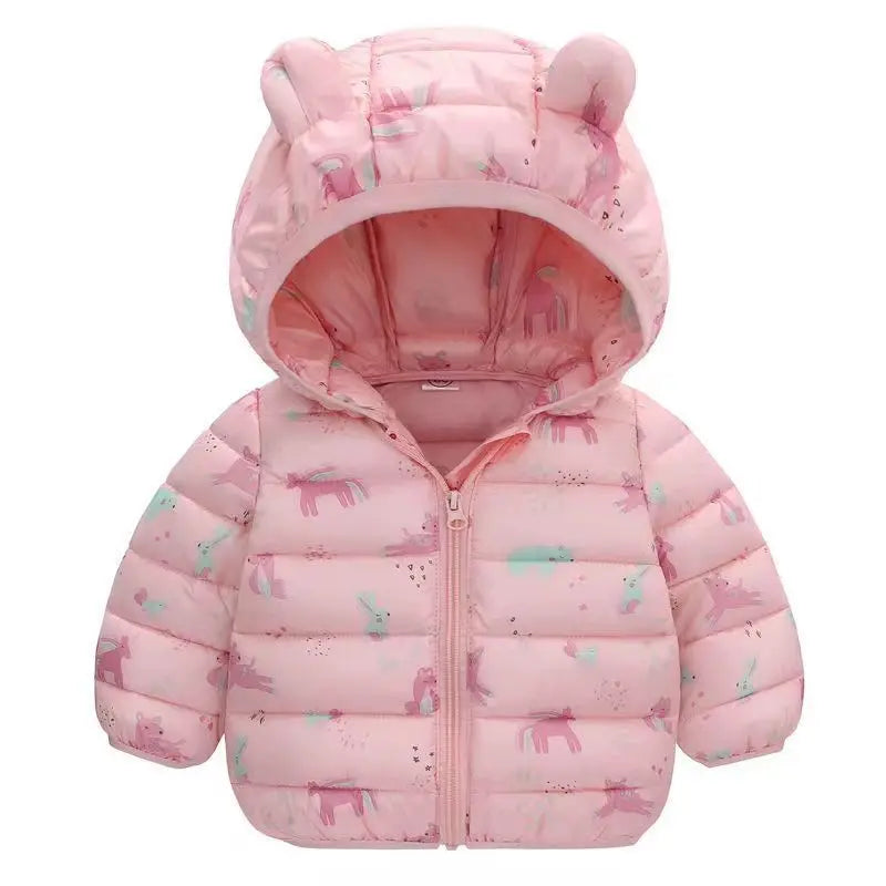 Casaco Infantil Longo de Inverno com Capuz – Unissex, Forrado e Super Quentinho