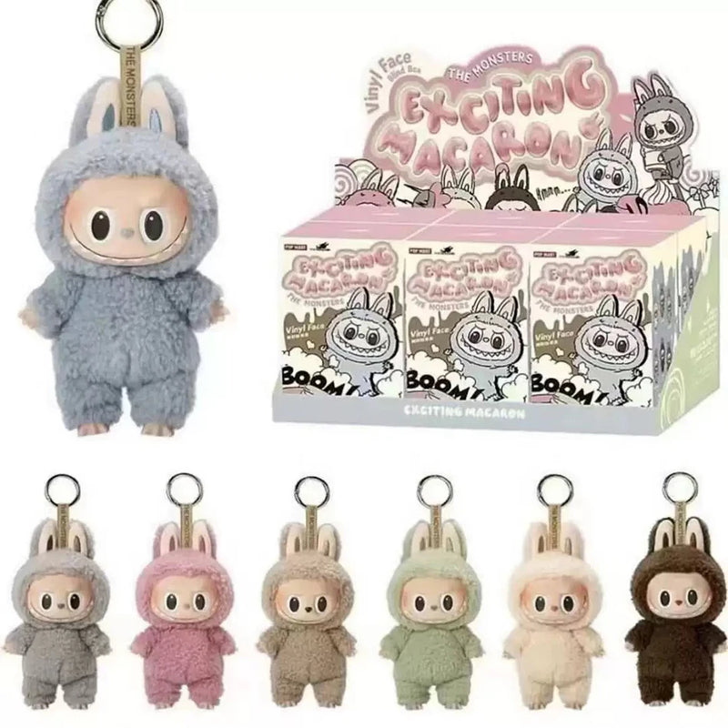 Mini Figura Labubu 17cm | Modelo Decorativo em PVC com Chaveiro
