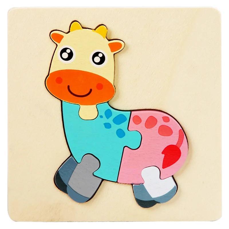 Quebra-cabeça Montessoriano Animais- Desenvolva hoje os movimentos cognitivos do seu filho! - Brinque Criativo