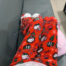 Calça de Pijama Feminina – Fleece Coral Macio com Estampa Hello Kitty e Personagens