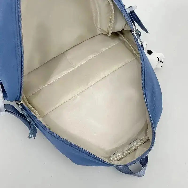 Mochila Escolar Harajuku Style Feminina – Mochila Moderna e Fofa para Estudantes com Compartimento para Notebook