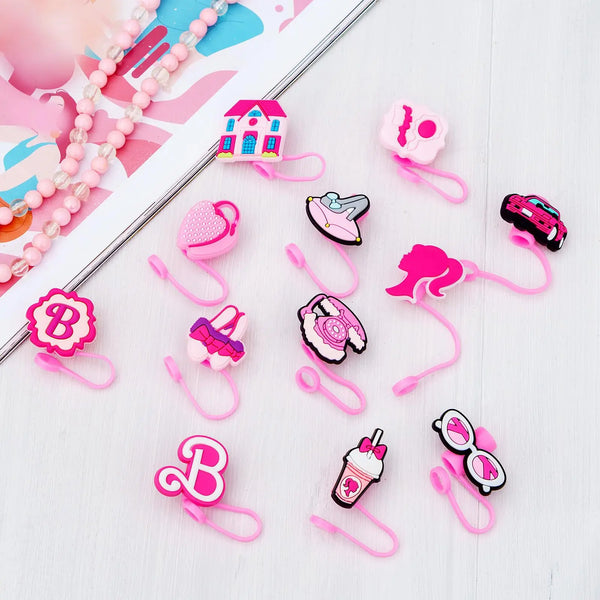 Capa Protetora para Canudo 7-8mm Rosa Barbie – Acessório para Copos Stanley