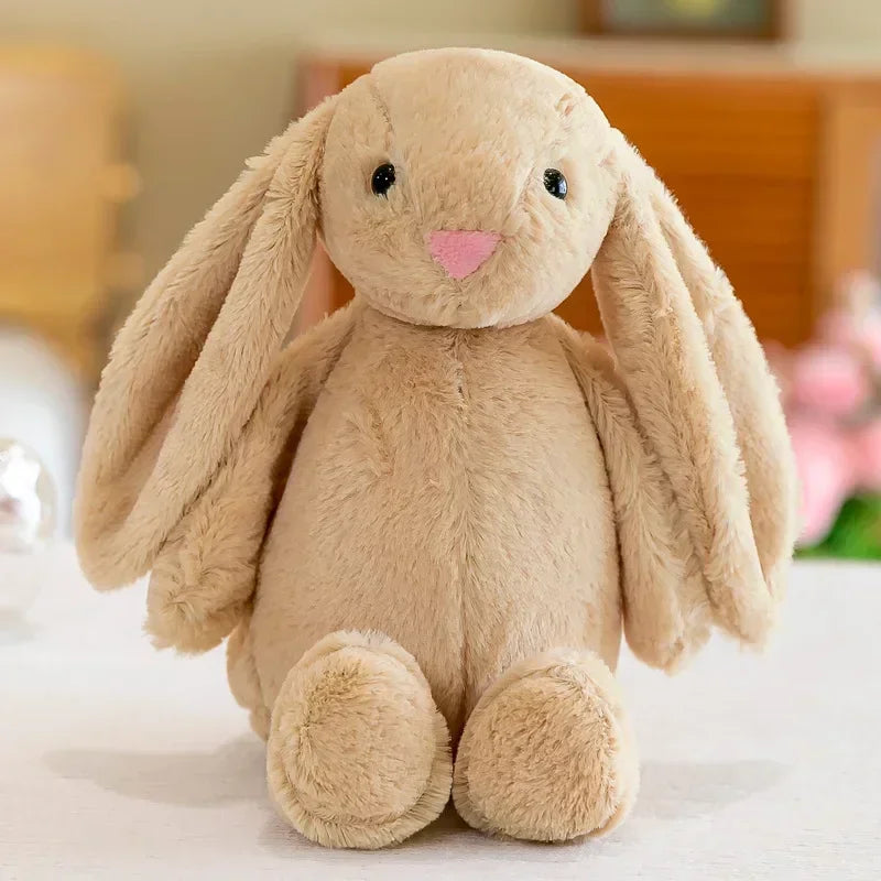 Pelúcia Coelhinho de Orelhas Longas - Brinquedo Macio e Aconchegante para Crianças e Bebês