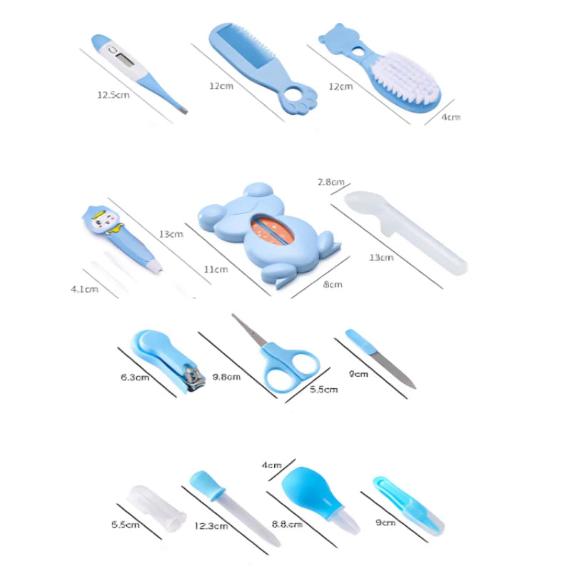 Kit de Higiene para Bebê 13 Peças – Cuidados Essenciais para Recém-Nascidos