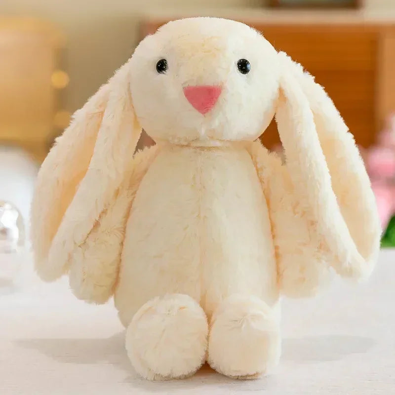 Pelúcia Coelhinho de Orelhas Longas - Brinquedo Macio e Aconchegante para Crianças e Bebês