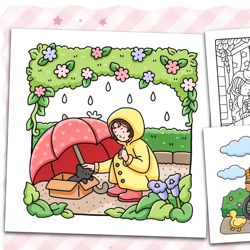 Livro de Colorir Girl Moments – Para Adultos e Adolescentes | Tema Espaço Aconchegante e Relaxante