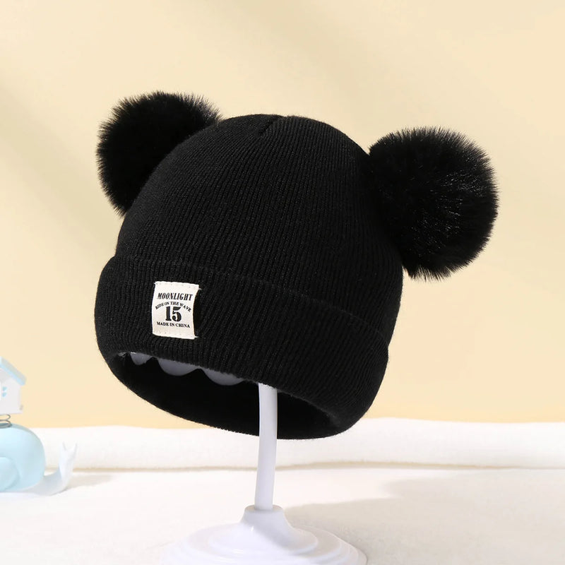 Gorro Infantil com Pompom – Quentinho e Confortável para Bebês de 0 a 3 Anos