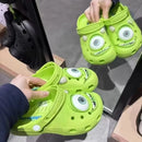Sandália Mike Wazowski Monsters S/A – Estilo Crocs, Antiderrapante e Respirável para Verão