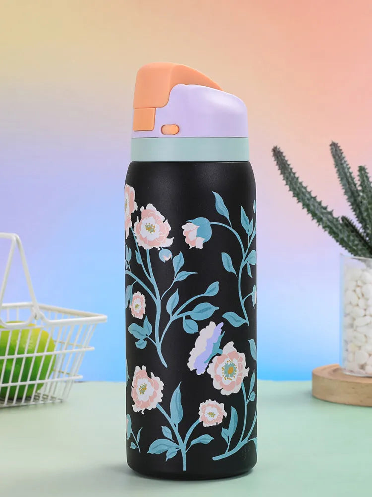 Garrafa Térmica Inox 1000ml com Estampas Exclusivas | Durabilidade e Estilo