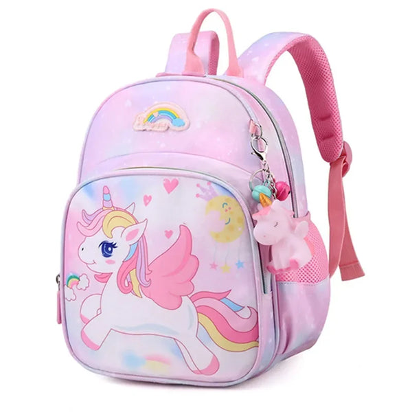 Mochila Infantil de Unicórnio - Estilo Encantador e Espaçosa