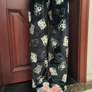 Calça de Pijama Feminina – Fleece Coral Macio com Estampa Hello Kitty e Personagens