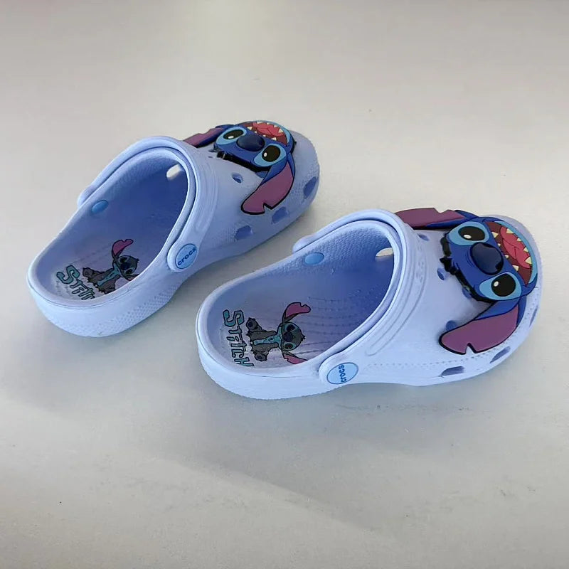 Sandália Infantil Lilo & Stitch Tipo Crocs – Leve, Antiderrapante e Respirável para Todas as Estações