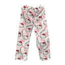 Calça de Pijama Feminina – Fleece Coral Macio com Estampa Hello Kitty e Personagens