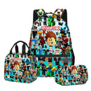 Kit Escolar 3 Peças Roblox com Mochila, Lancheira e Estojo