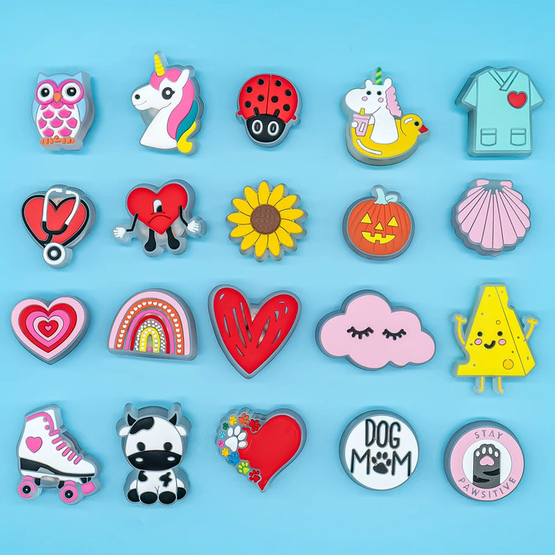 Pingente LED para Crocs – Charms Iluminados de Animais e Ícones Divertidos