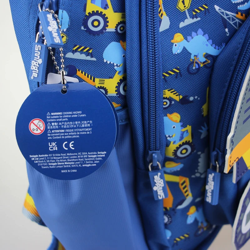 Mochila Infantil Retroescavadeira – 36 x 30 cm, Material Resistente e Design Divertido
