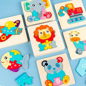 Quebra-cabeça Montessoriano Animais- Desenvolva hoje os movimentos cognitivos do seu filho! - Brinque Criativo