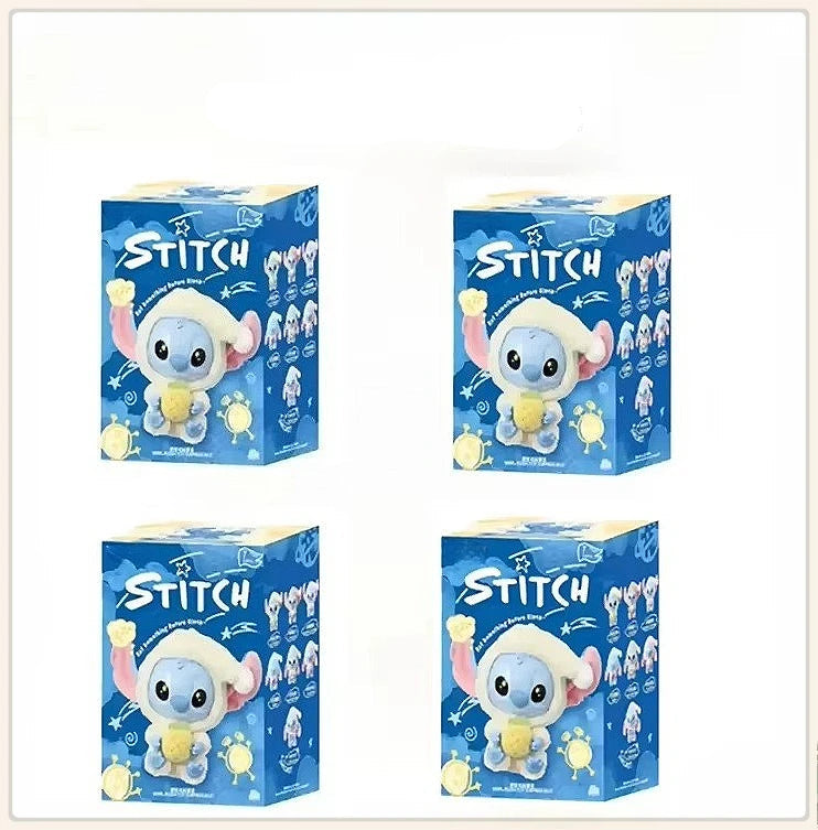 Blind Box Stitch Labubu Miniso – Comer Antes de Dormir | Pelúcia Surpresa