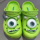 Sandália Mike Wazowski Monsters S/A – Estilo Crocs, Antiderrapante e Respirável para Verão