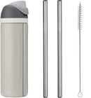 Kit de Limpeza para Garrafa Owala – Canudos Inox Reutilizáveis 24oz/32oz + Escova de Higienização