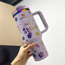 Copo Térmico Stitch 40oz – Aço Inoxidável, Canudo e Isolamento a Vácuo