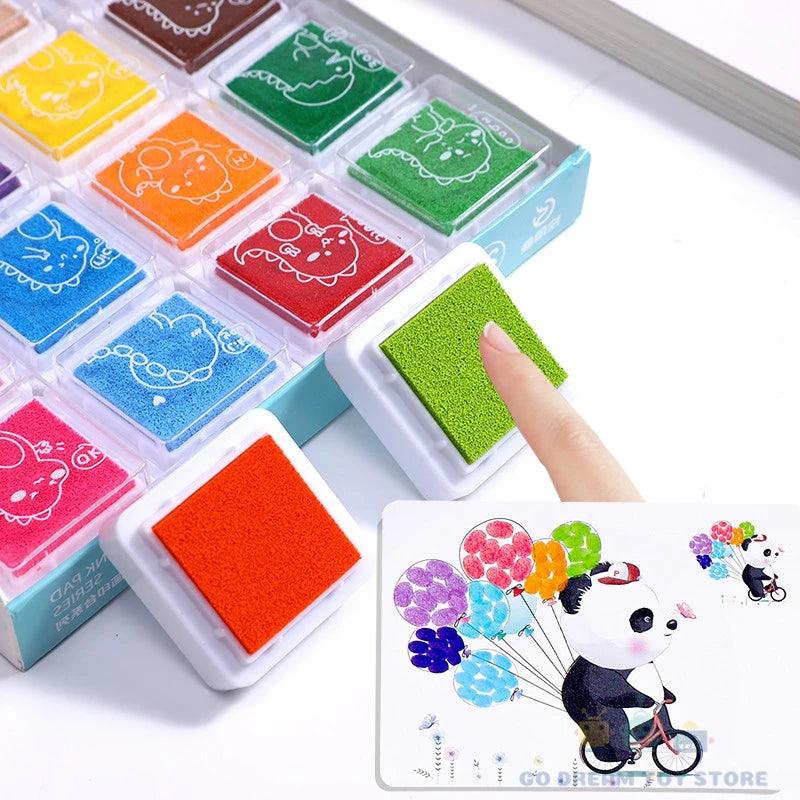 Kit de Pintura a Dedo- Montessoriano - Brinque Criativo