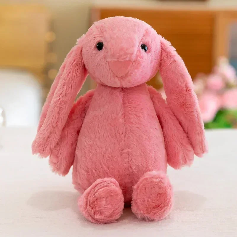 Pelúcia Coelhinho de Orelhas Longas - Brinquedo Macio e Aconchegante para Crianças e Bebês