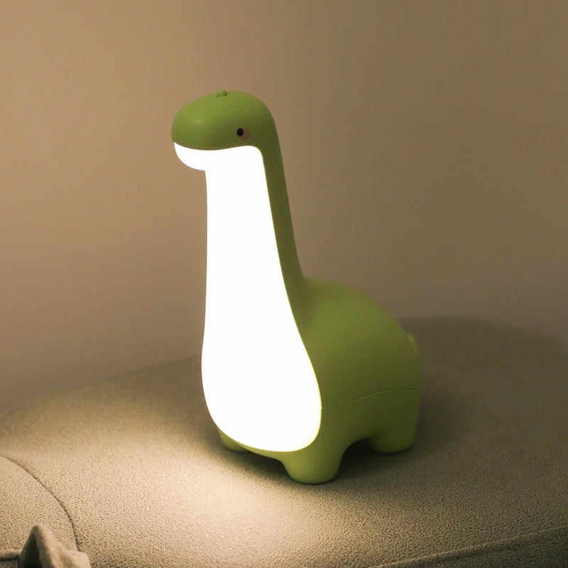 Luminária Infantil Dinossauro | Luz Noturna LED Recarrregável com Timer