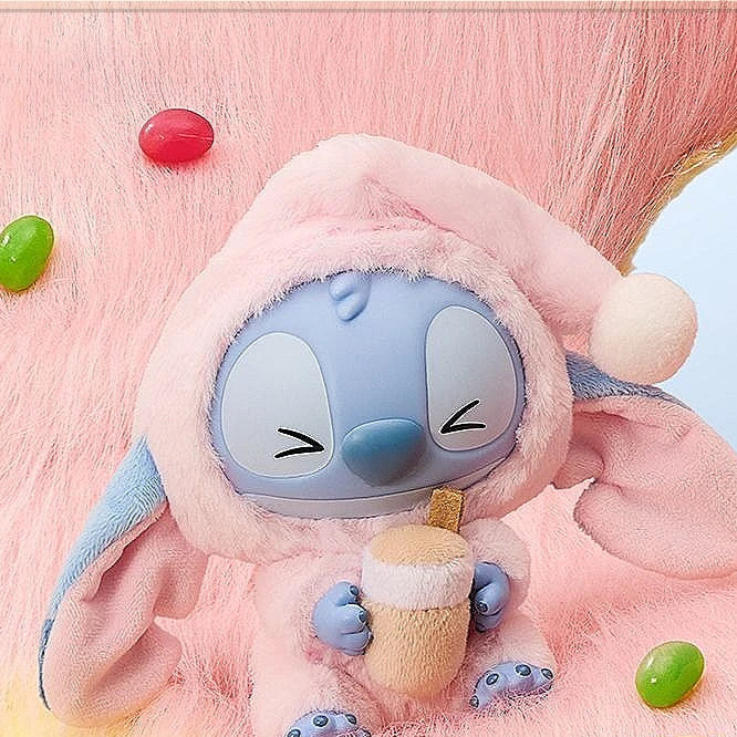 Blind Box Stitch Labubu Miniso – Comer Antes de Dormir | Pelúcia Surpresa